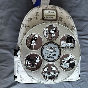 Mickey Mouse Steamboat Willie Loungefly Mini Backpack – Disney100